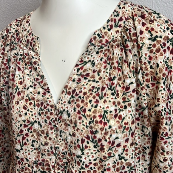 Entro Floral Babydoll Mini Dress – Size Large - Picture 2 of 7